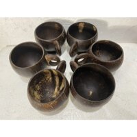 Ly uống bia- ăn chè ky kem, sinh tố, cafe, ly trái cây, trà sữa- SAM LÊ- làm từ gỗ dừa (8x8cm)