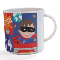 Ly uống nước sợi tre có tay cầm 350ml bé trai  (DS21417BF, 7699)