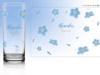 Ly uống nước thủy tinh Ocean đẹp Fine DRINK in hoa các lọai – 380 ml
