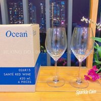 Ly uống vang đỏ 420ml - Ly rượu vang thủy tinh Ocean Lexington Red Wine (Bộ 6 ly)