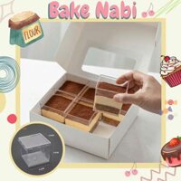 LY VUÔNG MICA 6055 KHÔNG NẮP – HỘP ĐỰNG BÁNH MOUSSE, TIRAMISU, PANNA COTTA, BÁNH LẠNH CAO CẤP
