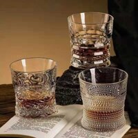Ly whisky sử dụng tại nhà, ly pha lê không chì, ly rượu sáng tạo ins Bộ cốc bia cao cấp phong cách châu Âu