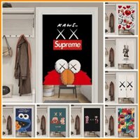 Lyd [Hợp Thời Trang] Rèm Cửa Vải In Hình sesame street kaws Tùy Chỉnh Trang Trí Phòng Ngủ Nhà Bếp Gia Đình