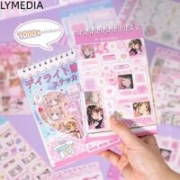 Lymedia 63 Tờ Anime Sticker Book, 3000 + Họa Tiết Ins Style Trang Trí Sổ Lưu Niệm Miếng Dán, Xếp Chồng Sáng Tạo Dán DIY Kpop Photocard Sticker Đồ Chơi Học Sinh Trẻ Em