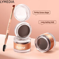 Lymedia Brow Gel Wax, Kem dưỡng lông mày 2 trong 1 chống thấm nước, Wild 3 màu khô nhanh Eye Brow Tint