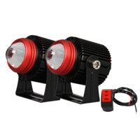 Lymoyo 1 Cái / 2 Chiếc Đèn Pha Đèn Pha Xe Máy Led Nhỏ Baja Súng Hai Màu Đỏ Vòng Tròn Vỏ Xa Và Gần Tích Hợp Chống Thấm Nước Siêu Sáng