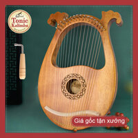 [LYRE 16 DÂY MOLIN SỪNG] Đàn hạc cầm tay LYRE HARP MOLIN-IM0175 -16 DÂY Âm vang phím chuẩn