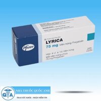 Lyrica 75mg trị động kinh, đau dây thần kinh (4 vỉ x 14 viên)