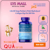 [LYS MALL] Viên Bổ Sung Puritan's Pride Hydrolyzed Collagen Đẹp Da 180 Viên
