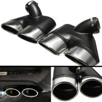 LYSHUI 1Pair Car Exhaust Tip Stainless Steel Muffler Pipe,for Mercedes-Benz W211 E-Class E240 E280 E320 E350 E430