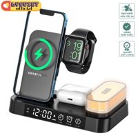 [Lysviet HCM] Đế Sạc Nhanh Không Dây 20W 3 Trong 1 dành cho nhà Táo Qi Wireless Charger With LED Light