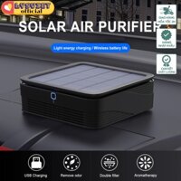 [Lysviet HCM] Máy lọc không khí, khử mùi ô tô năng lượng mặt trời Solar USB Car Charger Air Purifier BL-101