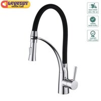 LysViet Vòi rửa chén Pull Down Kitchen Sink Mixer Tap with Dual Function Sprayer