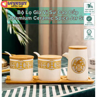✨LysVN - Bộ Lọ Gia Vị Sứ Cao Cấp - Premium Ceramic Spice Jar Set
