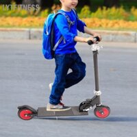 LYTFitness Kick Scooter cho trẻ em 3 bánh xe PU có thể điều chỉnh độ cao Hợp kim nhôm gập lại Xe trượt scooter trên tuổi Màu đen