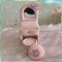 [lzdhuiz3] Giá Đỡ Trang Sức Đồ Chơi Để Bàn Trang Điểm Mini Màu Hồng Cho Búp Bê Bé Gái Và Bé Gái