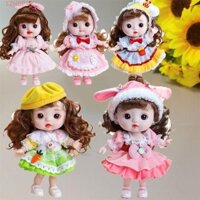 Lzhdp 20cm Đầm Búp Bê Tự Làm Tóc Nhà Chơi Đồ Chơi Quà Tặng Sinh Nhật