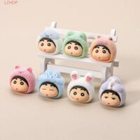 Lzhdp 7 Chiếc Shin Chan Mô Hình Thu Nhỏ Búp Bê Thủ Công 3D Tượng Nhỏ Quà Tặng Trẻ Em
