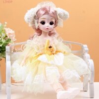 Lzhdp Công Chúa Trang Điểm Bóng Khớp Búp Bê Mắt Hấp Dẫn Nhiều Màu Sắc Trẻ Em DIY