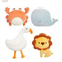 Lzhdp Gối Sang Trọng Kawaii Mềm Ngỗng Quà Tặng Giáng Sinh Đệm Cá Voi Nhồi Bông Sư Tử
