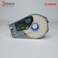 M-11-12Y Băng nhãn máy in ống lồng đầu cốt 30m màu vàng dùng cho máy in canon MK-1500, MK-2500, MK-2600…