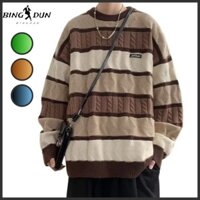 【M-2XL】Áo len nam dệt kim lauret simple áo sweater form rộng unisex áo len có cổ harajuku áo len nữ đẹp tiếng nhật hoodie