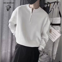 【M-3XL】Áo Hoodie Cổ Tròn In Hình Thời Trang Mùa Thu 2024 Mới Cho Nam Hàn Quốc Áo Polo Nam Áo Dài Tay Simple Áo Nam Đẹp DâY Kéo Fashion Áo Thun Nam Tay Dài