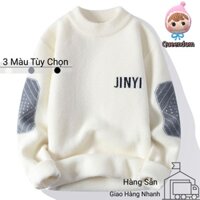 M-4XL Áo Len Lông Cừu Giả Lông Chồn Cao Cấp Áo Mặc Trong Dễ Phối Học Sinh Thời Trang Thanh Thiếu Niên Giữ Ấm Hai Mặt Nhung Dày Dặn Cho Nam