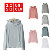 M-4xl Uniqlo Classic Áo khoác nữ Airism UV Protection UPF 50 + Lưới dài tay Full Zip Áo khoác ngoài trời