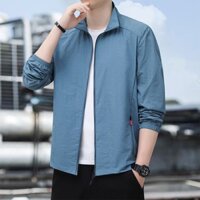 M-5xl Áo khoác chống nắng mỏng chống trầy xước nam chất lượng cao Áo khoác Zip dài tay UPF50 +