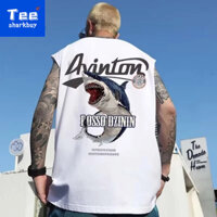 M-5xl In Hình Rời Không Tay Áo Thun Nam Mùa Hè Bé Trai Thể Thao Thể Thao Áo Bóng Rổ Kích Thước Lớn