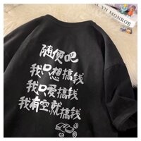 M-5xl Mùa Hè Mỹ Nam Thời Trang Cổ Tròn Tay Ngắn Trung Quốc Ngộ nghĩnh Văn Bản 'Kiếm Tiền' In Áo Sơ Mi Quá Khổ Plus Kích Thước Đồ Họa Tee Đen Trắng Cặp Đôi Áo