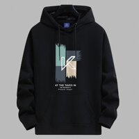 M-5xl Nam Mỏng Dài Tay Áo Khoác Lông Cừu Phong Cách Nhật Bản Khối In Hình Áo Chui Đầu Áo Len Có Mũ Trùm Đầu Thời Trang