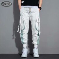M-5xl Nhật Bản Hợp Thời Trang Ngoài Trời Quần Hàng Hóa Nam Sọc Casual Slim Fit Plus Size Quần Jogger