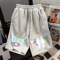 [M-5xl] Quần short thể thao nam mùa hè Áo bóng rổ họa tiết thời trang in họa tiết thể thao thông thường Capris