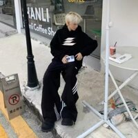 [M-8xl] Áo Hoodie dài tay thể thao thông thường đa năng thời trang Mỹ dành cho nam Áo khoác lông cừu cỡ lớn nam và nữ