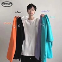 M-8xl Hàn Quốc Đơn Giản Oversize Top Nam Plus Size Tay Ngắn Áo Sơ Mi Rời Cổ Tròn Áo Phông