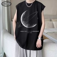 M-8xl Phong Cách Hàn Quốc Áo Vest Nam Plus Kích Thước Xe Tăng Mùa Hè Thường Ngày Rời Thể Thao Quá Khổ Áo