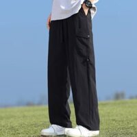 [M-8xl] Plus Size Dành Cho Nam Plus Size Quần Hàng Hóa Nhiều Túi Polyester Mới Chân Thẳng Quần Bảo Hộ Lao Động Nam Thương Hiệu Hợp Thời Trang Giảm Béo Sinh Viên Quần Thể Thao Thông Thường Plus Size