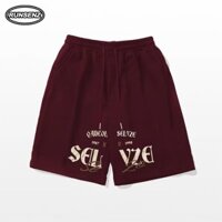 M-8xl Thời Trang Hàn Quốc Thể Thao Quần Short Đỏ Nam Rời Thường Ngày Ống Rộng Plus Size Quần Ngắn