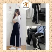 M Booth -  Quần Culottes 3 Sọc Ống Rộng , Quần Suông Unisex Nam Nữ Siêu Đẹp C004