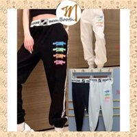 M Booth -  Quần Thun Nỉ Nam Nữ Dáng Rộng Cạp To 2 Màu dưới 65kg - Jogger WE11ONE Unisex C013