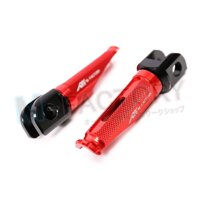 M-FACTORY MFP Red CNC Rider Foot Pegs For Ducati Monster 821 15-17 Monster 797 17-18 Hypermotard 939 SP