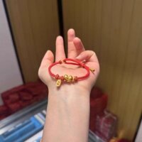 M Hàng Hóa 2025 Cuộn Rắn Dây Đỏ Vòng Tay Nữ Vàng Chuyển Hạt Cung Hoàng Đạo Rắn Vòng Tay Năm Rắn Benming Năm Cặp Đôi Quà Tặng Giới Hạn