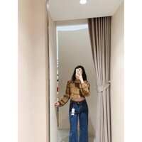 M SA010 Áo xốp croptop tay dài GRACELI