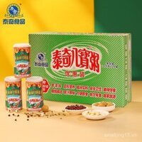 M Taiqi Cháo Tám Báu Vật ngũ ngũ cốc, cháo ăn sáng dinh dưỡng, cháo thay thế bữa ăn, hương vị gốc, cháo ăn liền đóng hộp 370g
