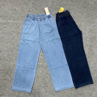 M052 : Quần Jean Nữ Lưng Thun Quần Bò Cạp Chun Cao Cấp Ống Suông Eo Bản To