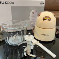 M1 Máy xay cầm tay đa năng Bucook cho bé ăn dặm, máy xay thịt 6 lưỡi cối thủy tinh cao cấp model BNP0523 M2