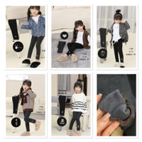 M1 Quần legging lót nỉ bé gái 20-24 (13-24kg) M2