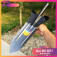 M1 Xẻng làm vườn, Xẻng đào đất lưỡi dài bằng thép mũi nhọn đào xâu chuyên dụng có kích thước lưỡi 45cm x 20cm-----